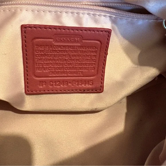 Coach Ashley Small Leather Satchel Ginger, F15445 - Picture 14 of 15